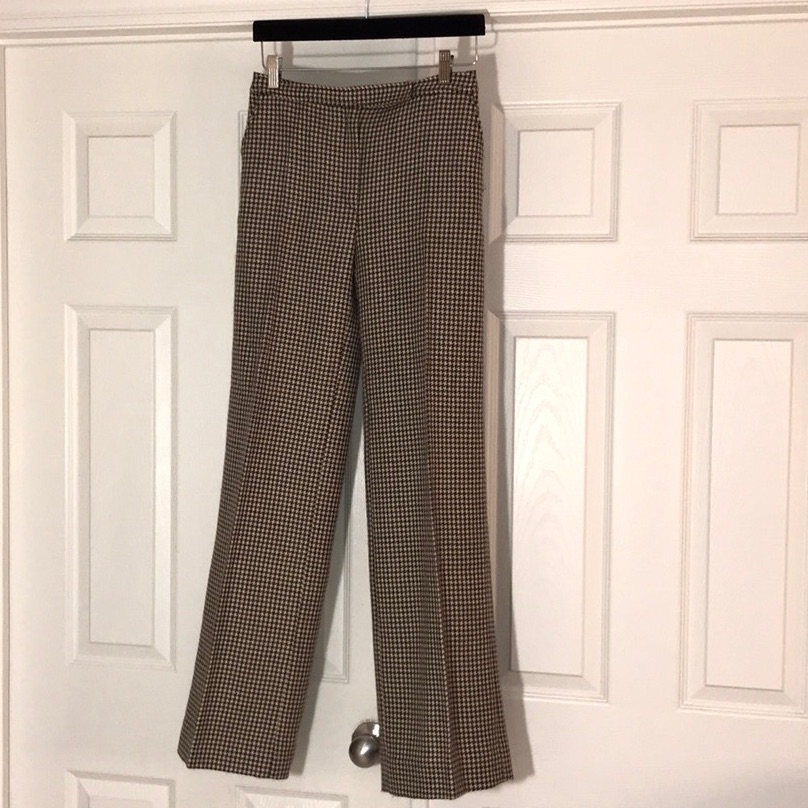 Valentino Houndstooth Wideleg Pants